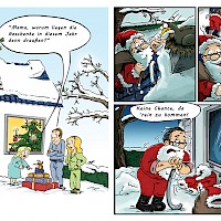 Weihnachtsmann als Einbrecher