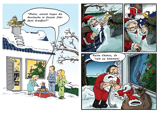 Weihnachtsmann als Einbrecher