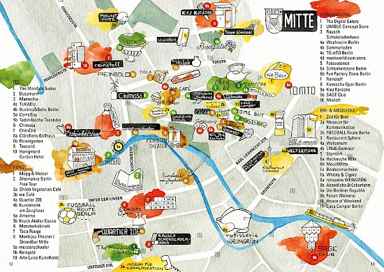 Stadtplan von Berlin-Mitte