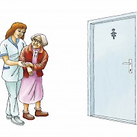 Altenpflege - Begleitung zur Toilette
