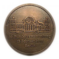 Medaille zur Bundesversammlung 2017, Rückseite