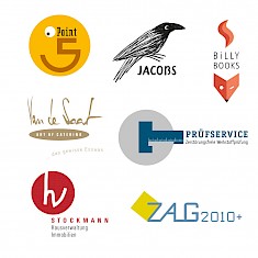 Diverse Logo-Entwürfe