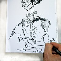 Karikaturen bei Veranstaltungen
