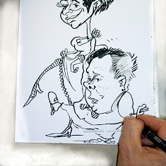 Karikaturen bei Veranstaltungen