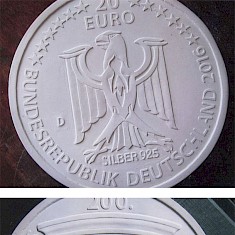 Entwurf für eine Sammler-Münze, Bild-Seite