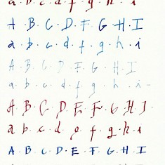 handschriftliches ABC