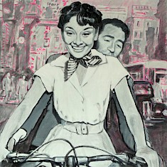 Audrey fährt Rad