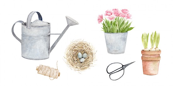 Sachillustration zu Gartenarbeit