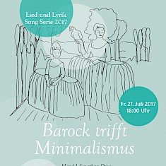 Plakat "Barock trifft Minimalismus"