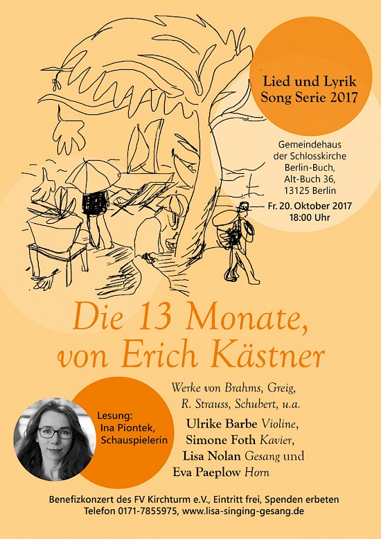 Plakat "Die 13 Monate von Erich Kästner"