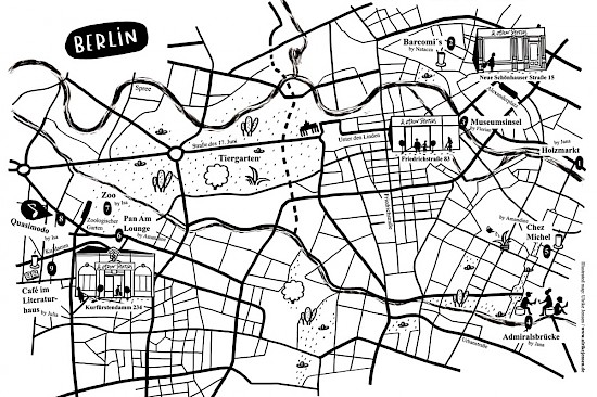 Illustrierter Stadtplan Berlin