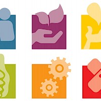 Icons für ein Dachmarke des Betrieblichen Gesundheitsmanagments