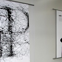 Schriftposter zu Jackson Pollock und Zaha Hadid