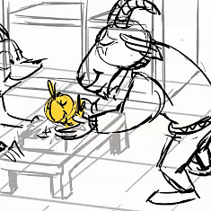 Storyboard-Panel from Storyboard 228-puffin-dalle-uova-d-oro
