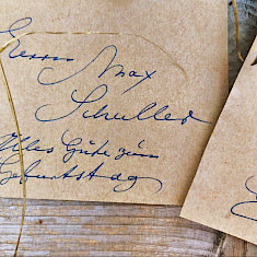 persönliche Widmungen