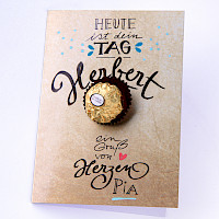 Freies Lettering im Rahmen einer Vor-Ort-Aktion für Ferrero