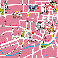 Stadt Lahr, Plan der Innenstadt